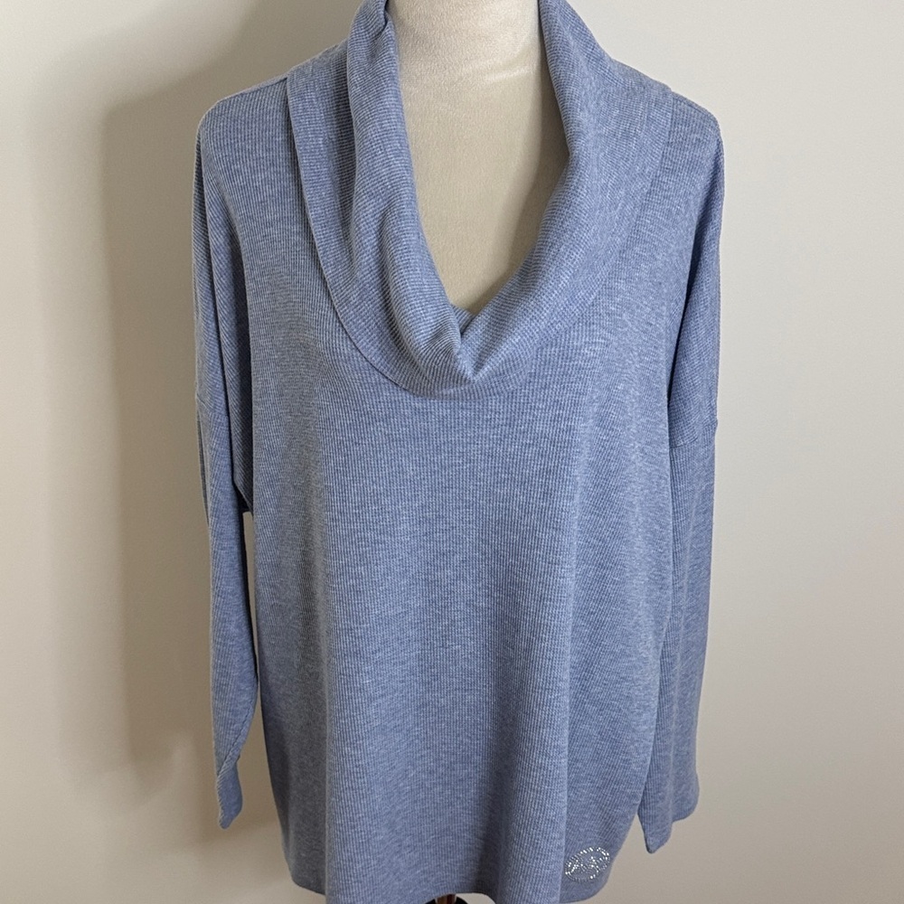 Michael Kors Sky Blue Cowl Neck Sweater